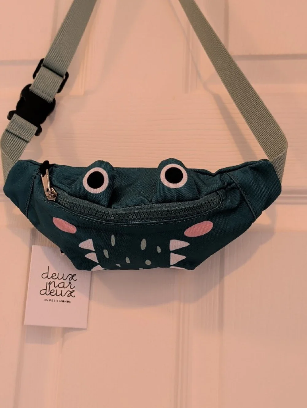 Deux par Deux Boy Playful Crocodile Fanny Pack New with Tags